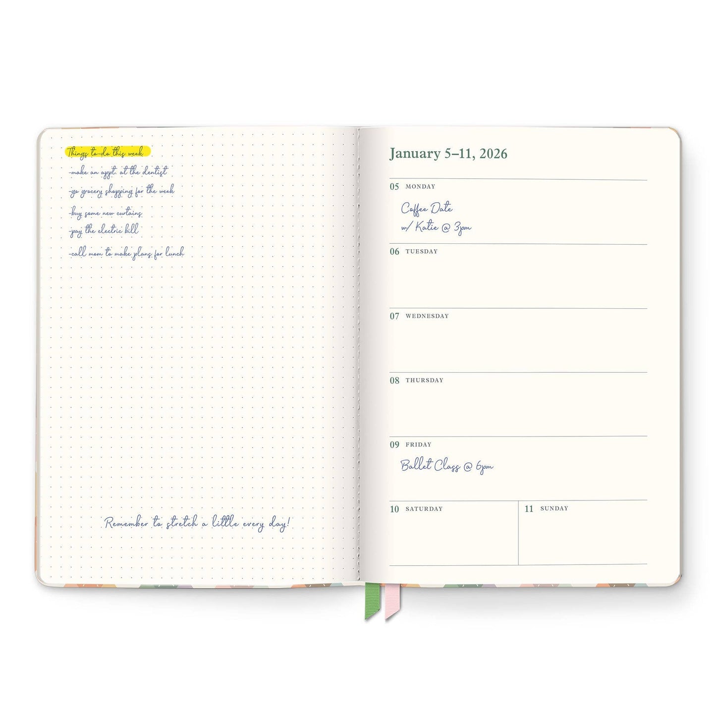 2026 As If Argyle Clara Clothbound Planner