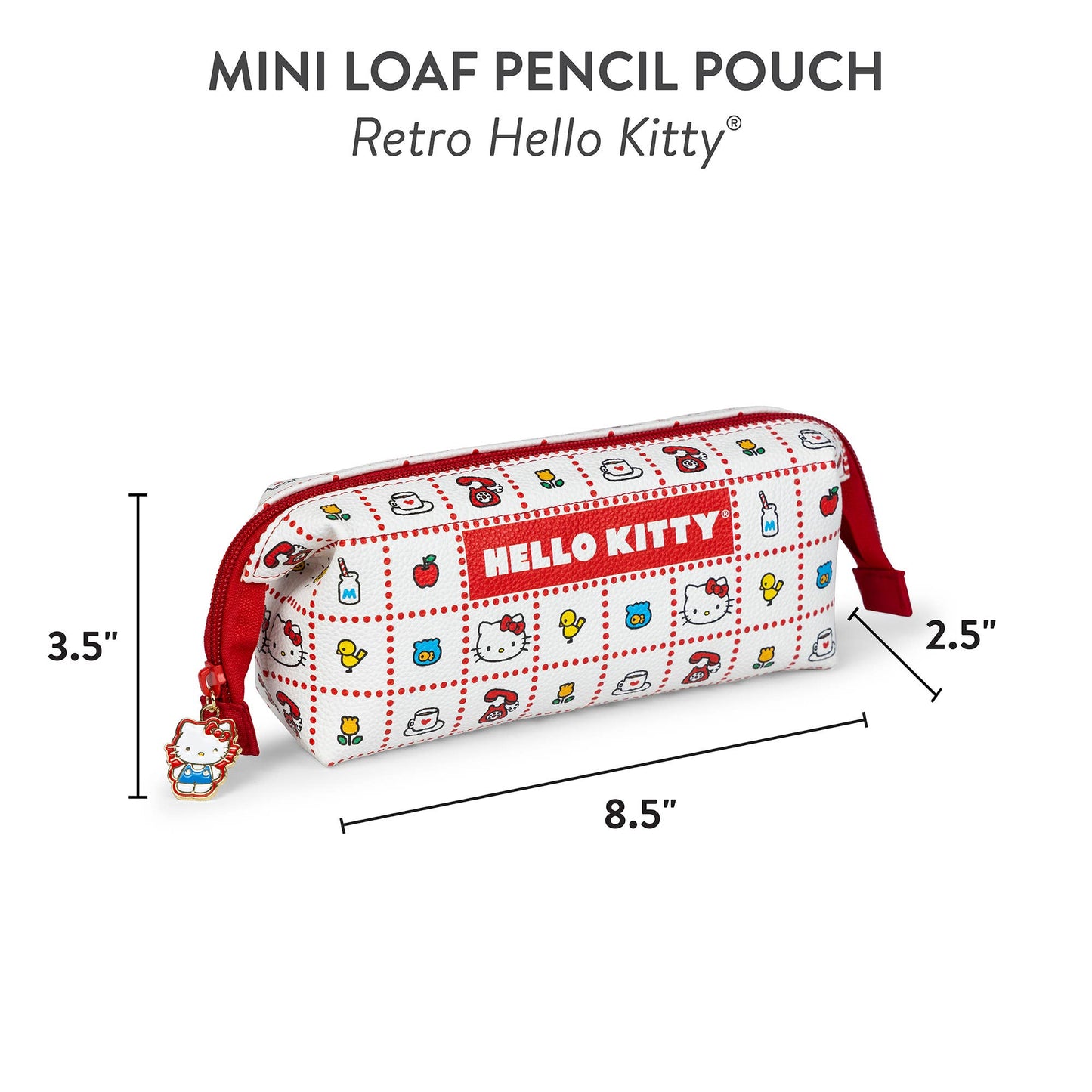 Retro Hello Kitty Mini Loaf Pencil Pouch