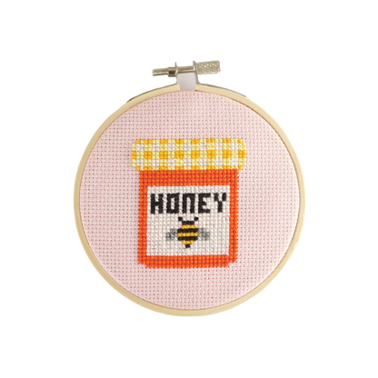 Honey Jar Cross Stitch Kit