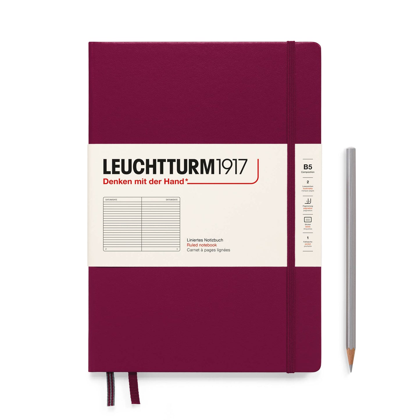 Notebooks - Composition (B5): Sage / Hardcover / Dotted