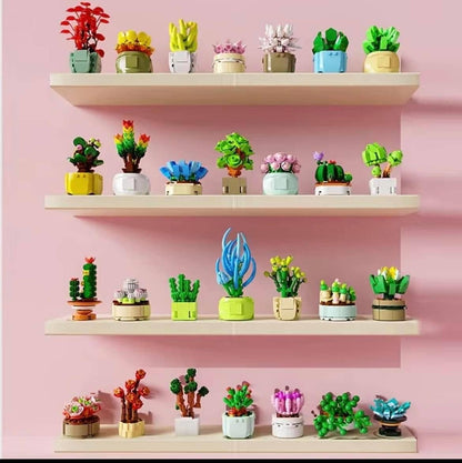Building Block Succulent Toys, Legos, Plant, Gift