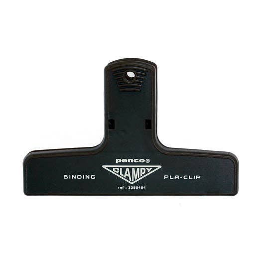 Plastic Clip: Clear Black