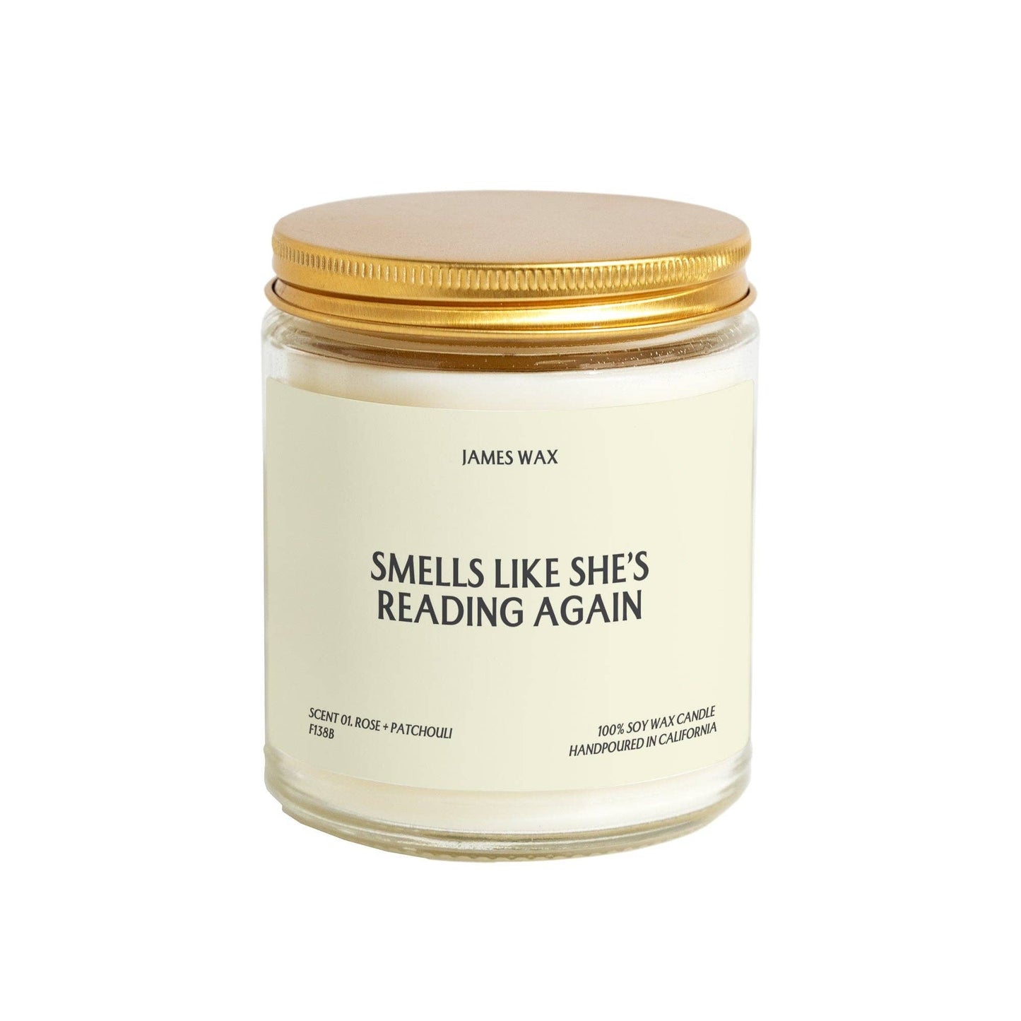 Reader Gift Reading Time Candle Book Fan Bookstore F138B: No, Just the Candle / 03. White Tea + Jasmine