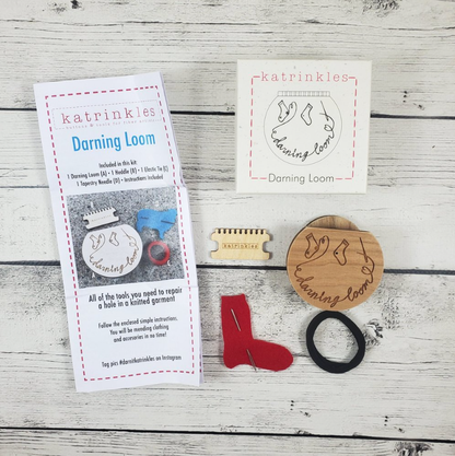 Smaller Darning and Mending Loom Kit: Smaller Darning Loom Kit - $36