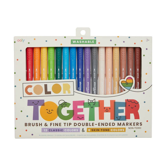 Color Together: Brush & Fine Tip Double-Ended Markers (Set o