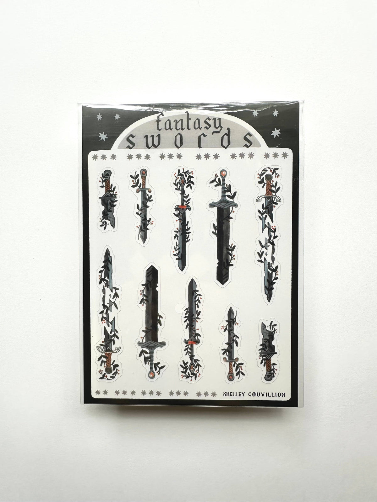 Fantasy Swords sticker sheet