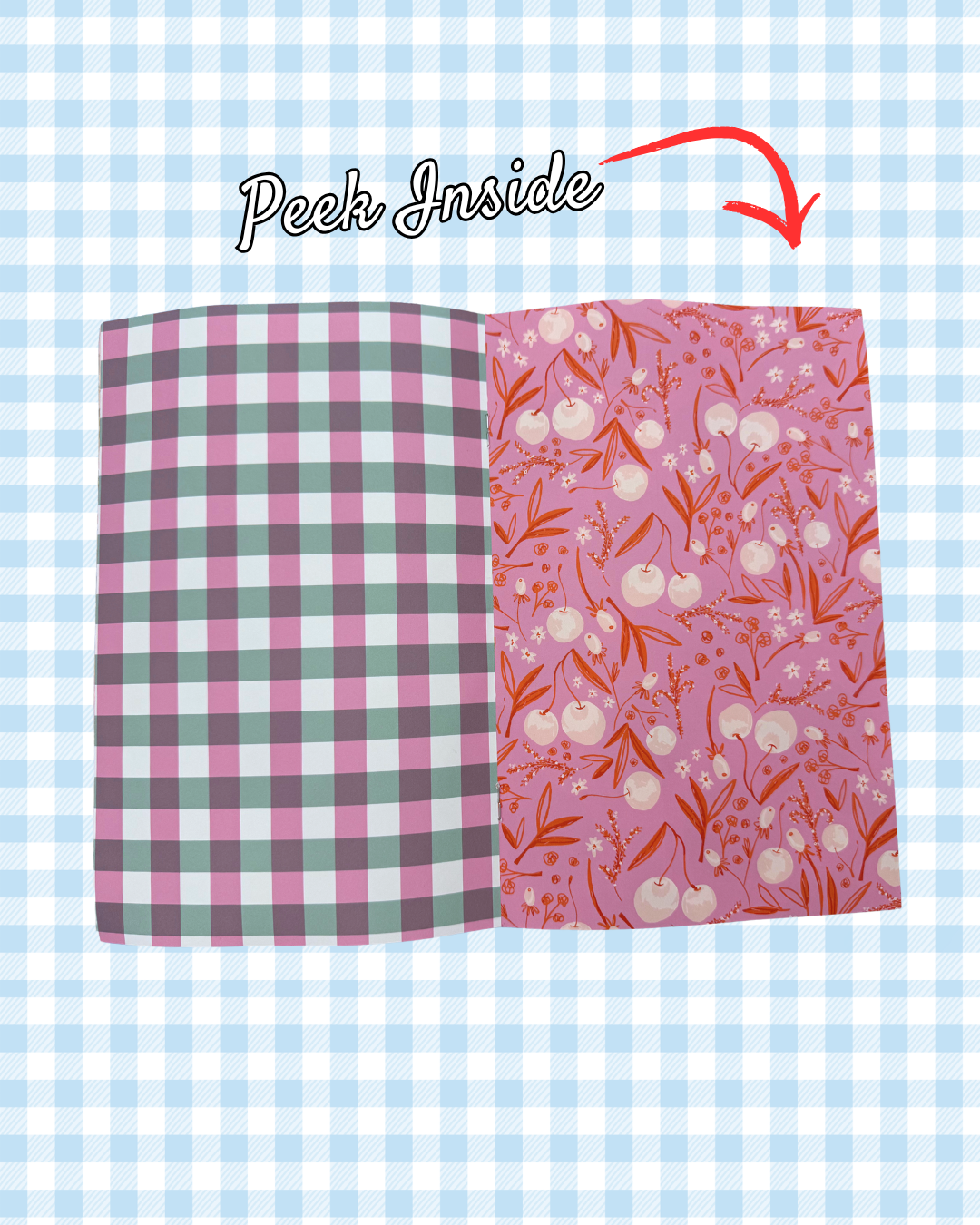 Scrapbook Paper - Whimsy Summer - Tomatoes, Cherries, & Gingham