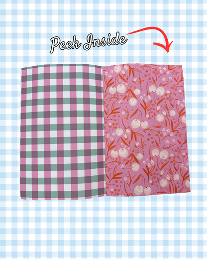 Scrapbook Paper - Whimsy Summer - Tomatoes, Cherries, & Gingham