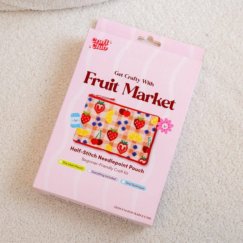 FRUIT MARKET | Needlepoint Pouch Kit