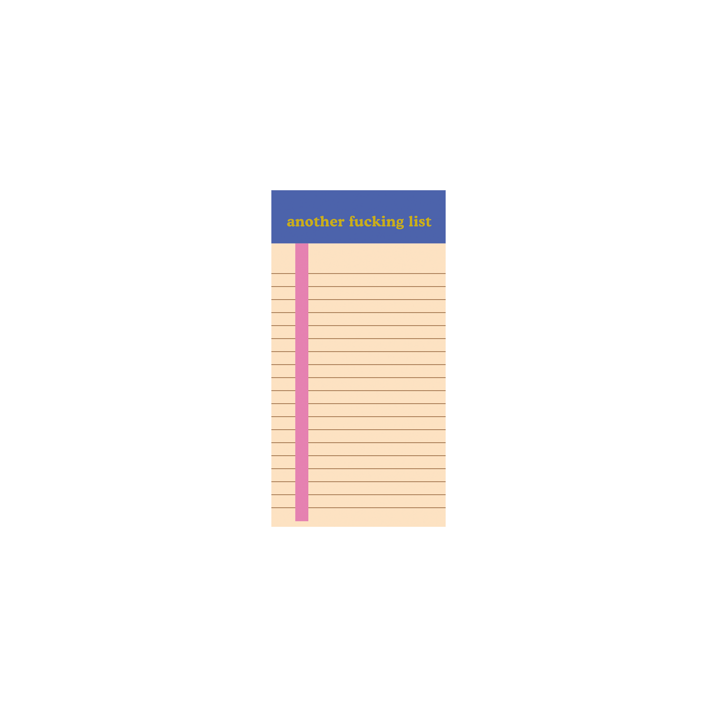 NEW! Tearaway Notepads - Extra Small: Shit List