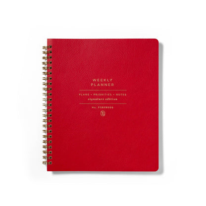 SE STANDARD RED WEEKLY PLANNER SIGNATURE EDITION