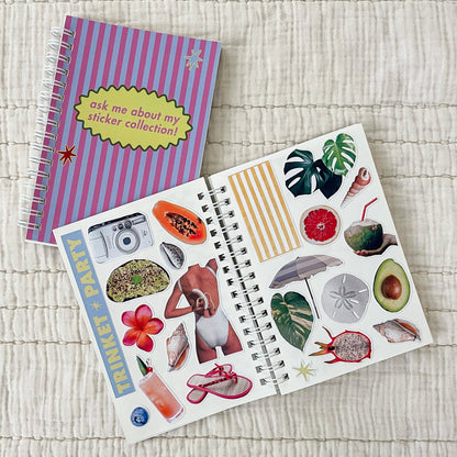 Pocket Sticker Book: Pink/Blue