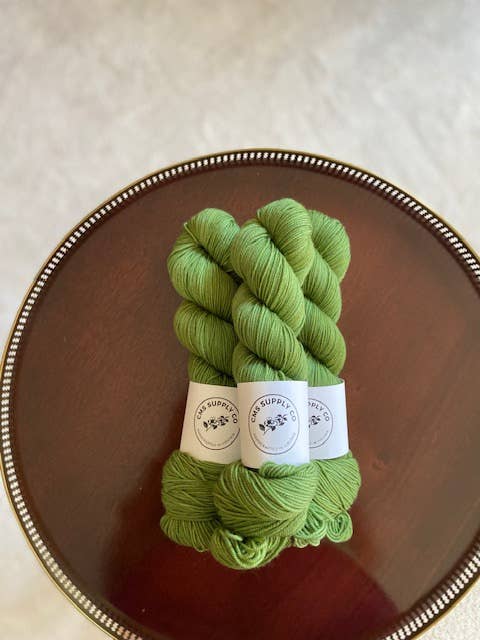 Moss (Semi-Solid/Tonal - Artisan Dyed Yarn - Multiple Bases : CMS Nylon Sock (80/20)