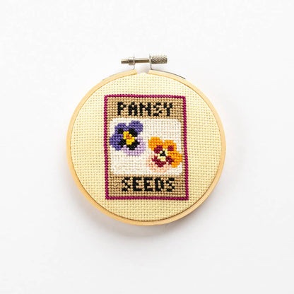 Beginner Pansy Seeds Cross Stitch Kit