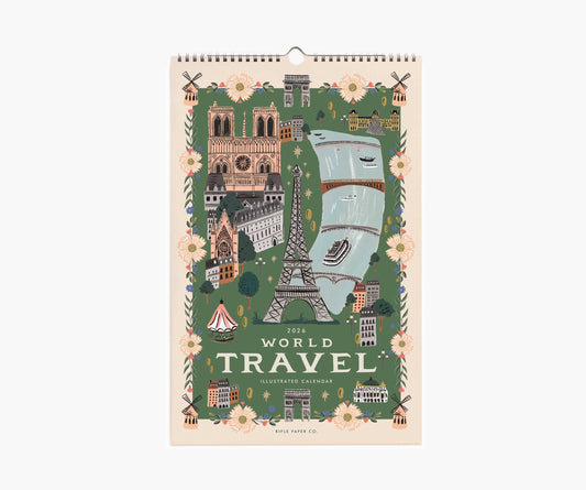 2026 World Travel Wall Calendar