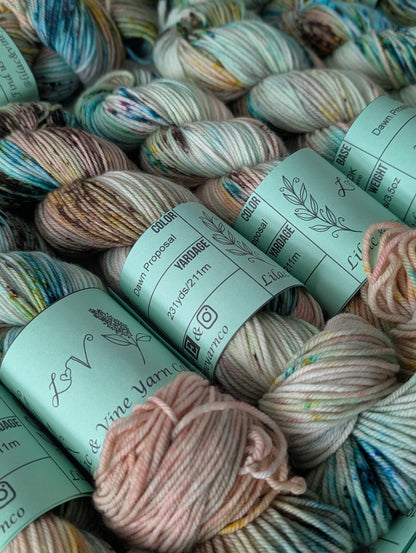 Dawn Proposal- Lilac and Vine Yarn