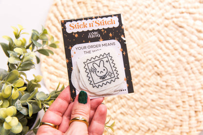 Vintage Stamps Embroidery Stick n Stitch Pack, Patchwork