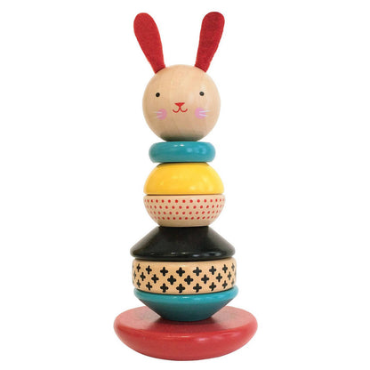 Wooden Rabbit Stacker Toy