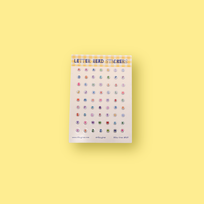 Letter Bead Sticker Sheet