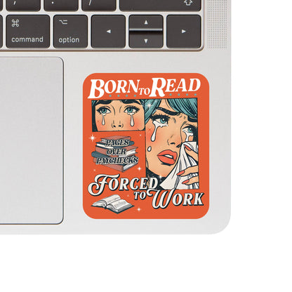 Book Read Funny Humor Lit Cute High Quality Vinyl Sticker