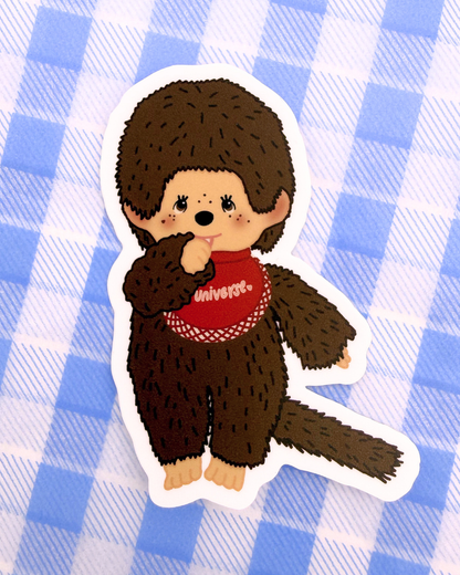 Vinyl Sticker - Nostalgic Monkey Toy