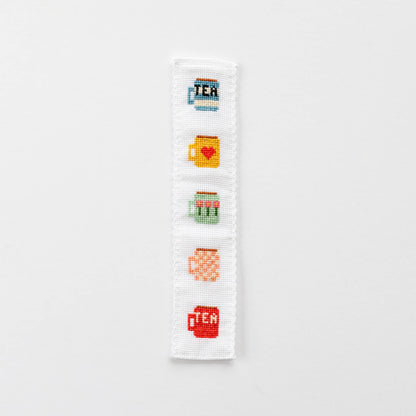 Tea/Mugs Cross Stitch Bookmark Kit