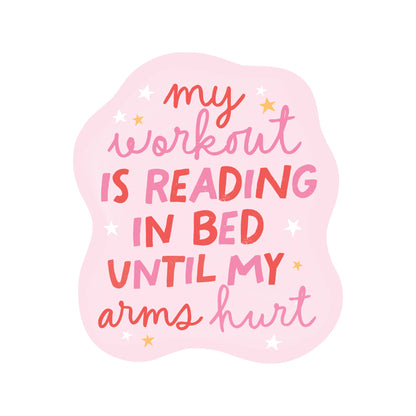 Book Read Funny Humor Workout High Quality Vinyl Sticker