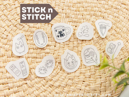 Anime Embroidery Stick and Stitch | Water Soluble Embroidery