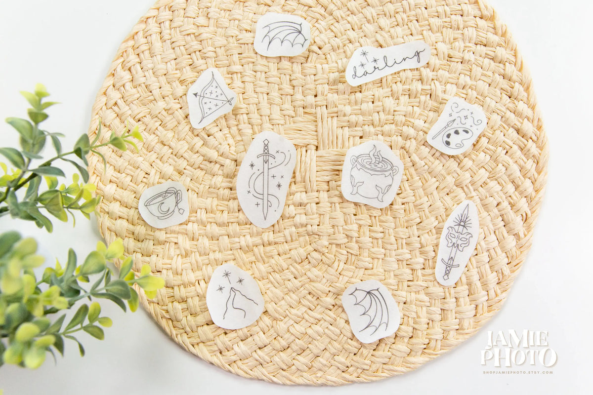Romantasy Book Lover Embroidery Transfers, Stick and Stitch