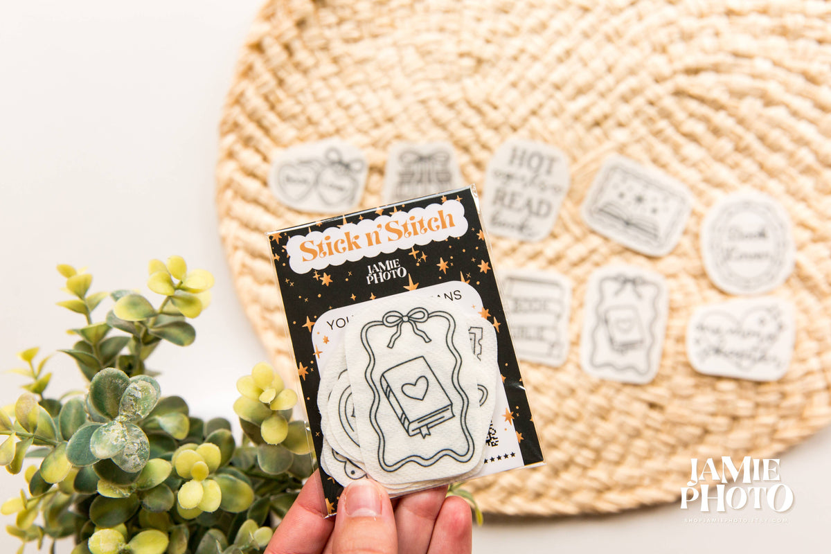 Book Lover Stick and Stitch Embroidery Pack, 10 Designs