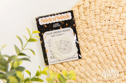 Anime Embroidery Stick and Stitch | Water Soluble Embroidery