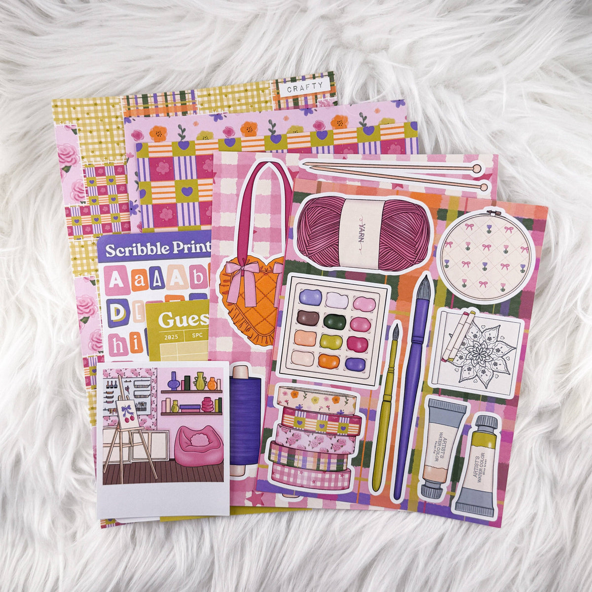 Crafty – Creative Journaling Kit // Matte Junk Journal Stickers