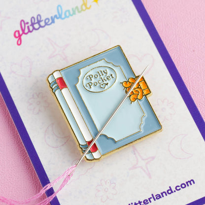 Polly Pocket Books Needle Minder Magnet: Pink Book