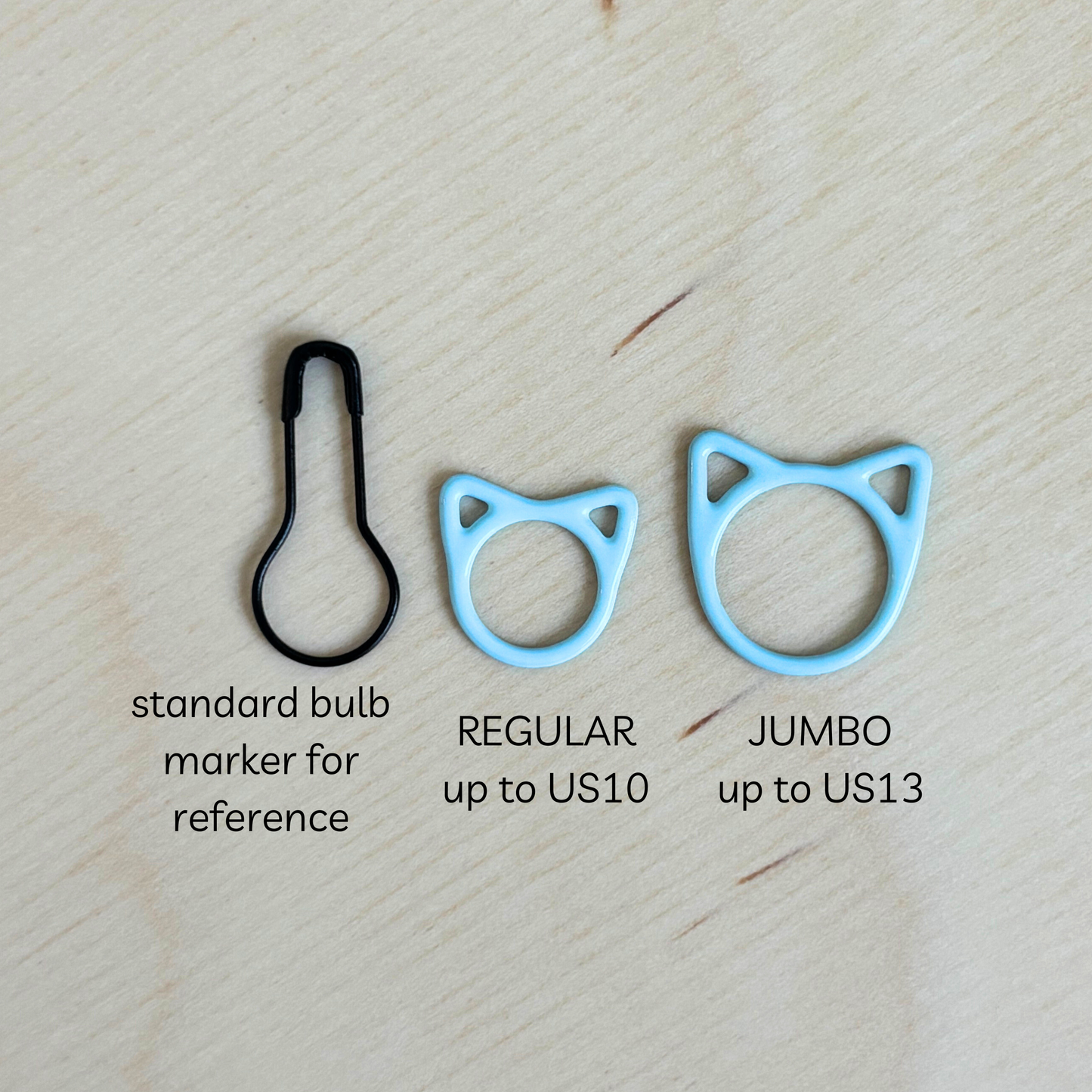 Basic Stitch Set Snag-Free Metal Stitch Markers Cat + Hearts: Cat - purple set