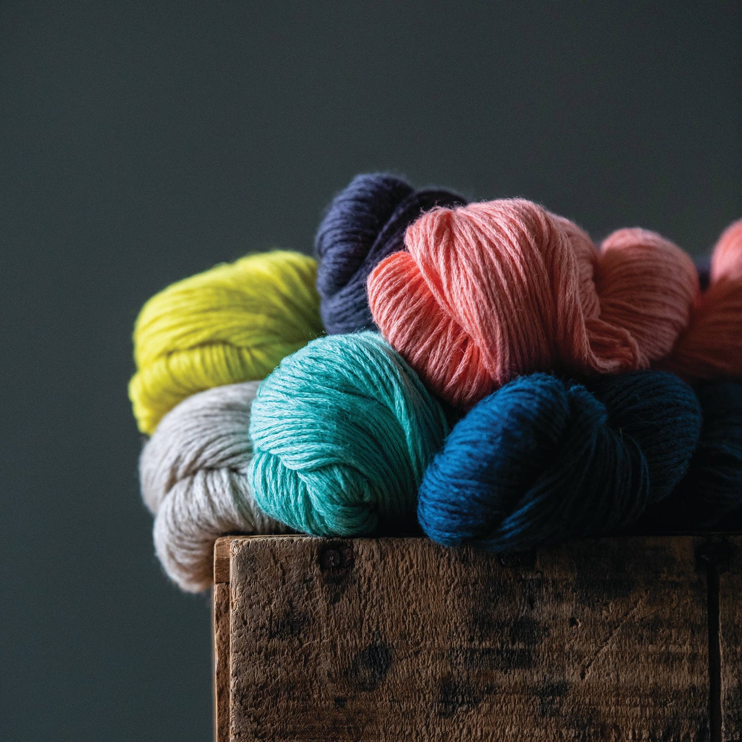 Mojave: Versatile sport/DK weight cotton/linen blend yarn: Black
