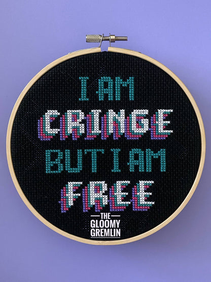 Cringe But Free -  Cross Stitch Kit