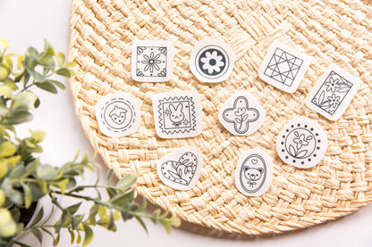 Vintage Stamps Embroidery Stick n Stitch Pack, Patchwork