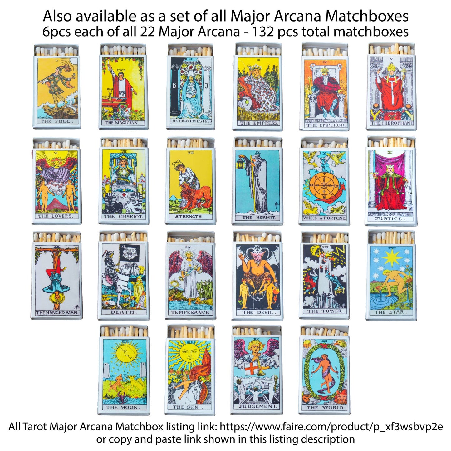 Matches • Tarot Best Sellers Set • Home Decor for Candles