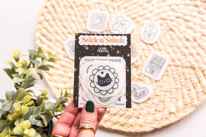Vintage Stamps Embroidery Stick n Stitch Pack, Patchwork