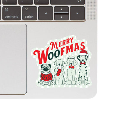 Holiday Christmas Puppy Dog Pet High Quality Vinyl Sticker
