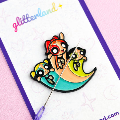 Cartoon Girl Needle Minder Magnet
