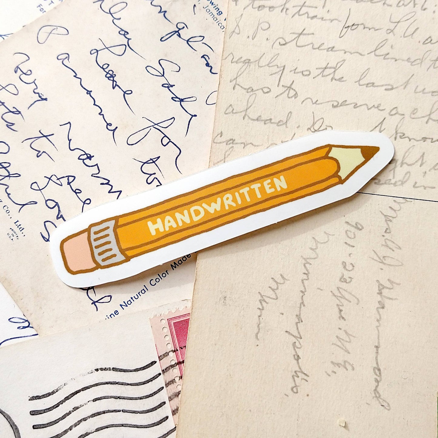 Handwritten Pencil Vinyl Sticker