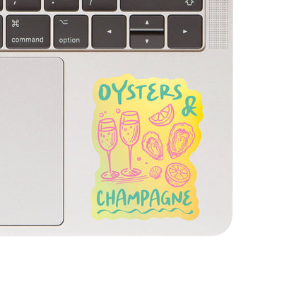 Brunch Oyster Booze Seaside Drink High Quality Vinyl Sticker