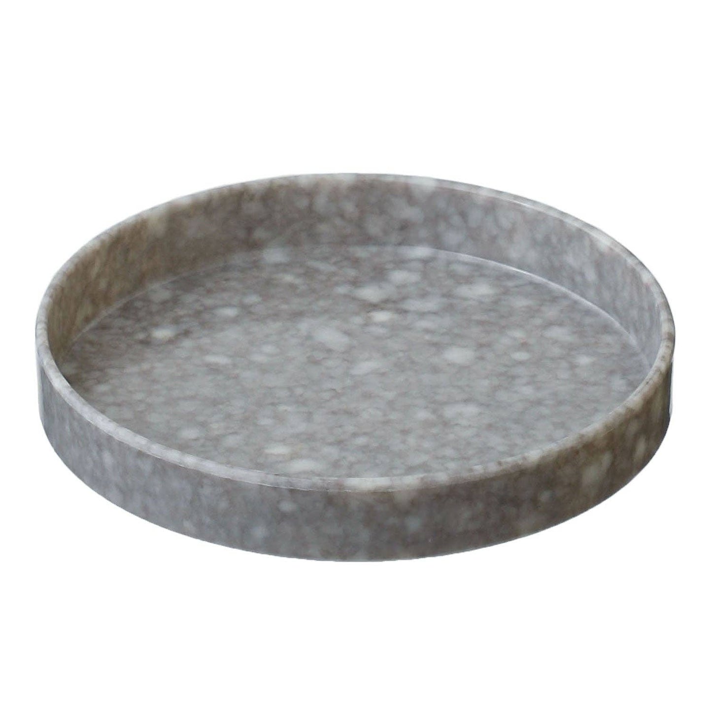 Marble Circle Desk Tray: Black