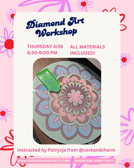 Diamond Art & Wine Workshop