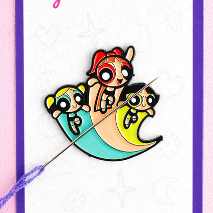 Cartoon Girl Needle Minder Magnet