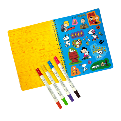 OOLY x Peanuts: Activity Travel Kit & 4 Double-Ended Markers