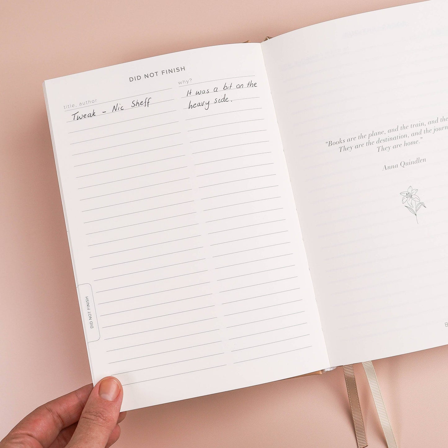 Reading Journal (Avid Reader): Blush