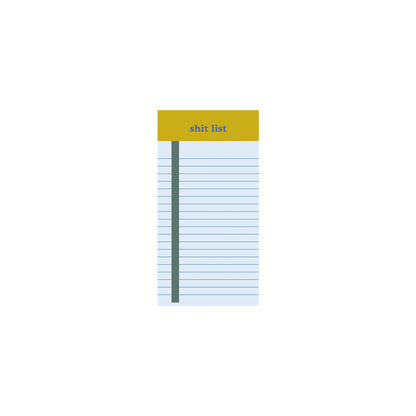 NEW! Tearaway Notepads - Extra Small: Shit List