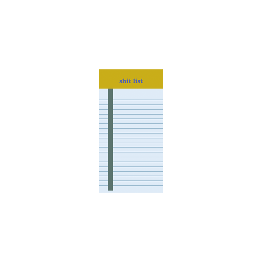 NEW! Tearaway Notepads - Extra Small: Shit List